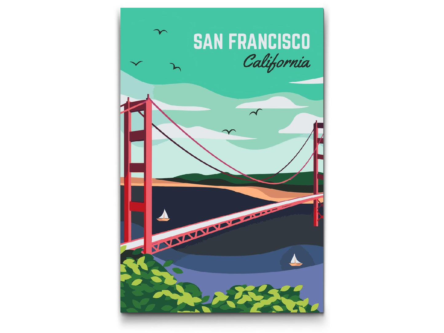 Paint by number - San Francisco, USA