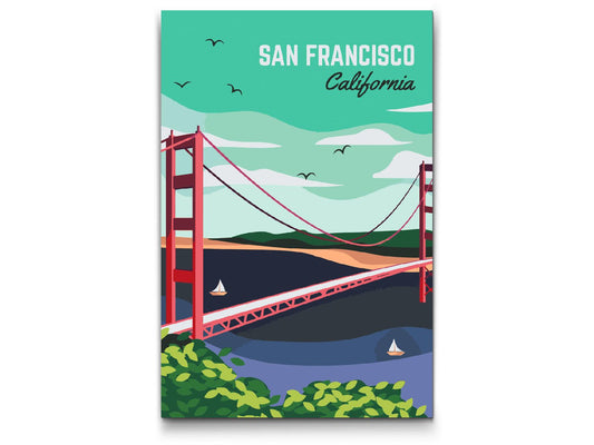 Paint by number - San Francisco, USA
