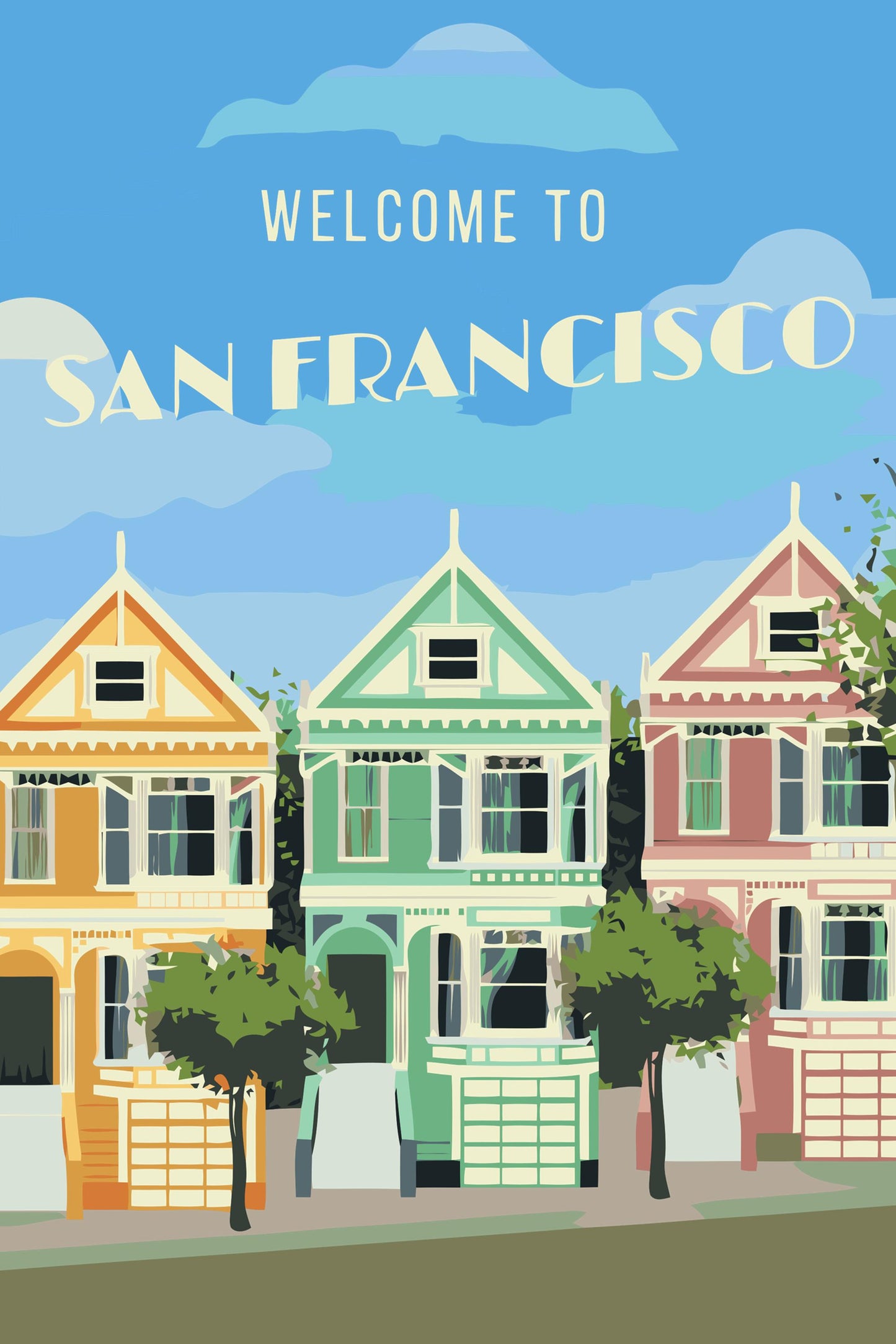 Paint by number - San Francisco, USA 2