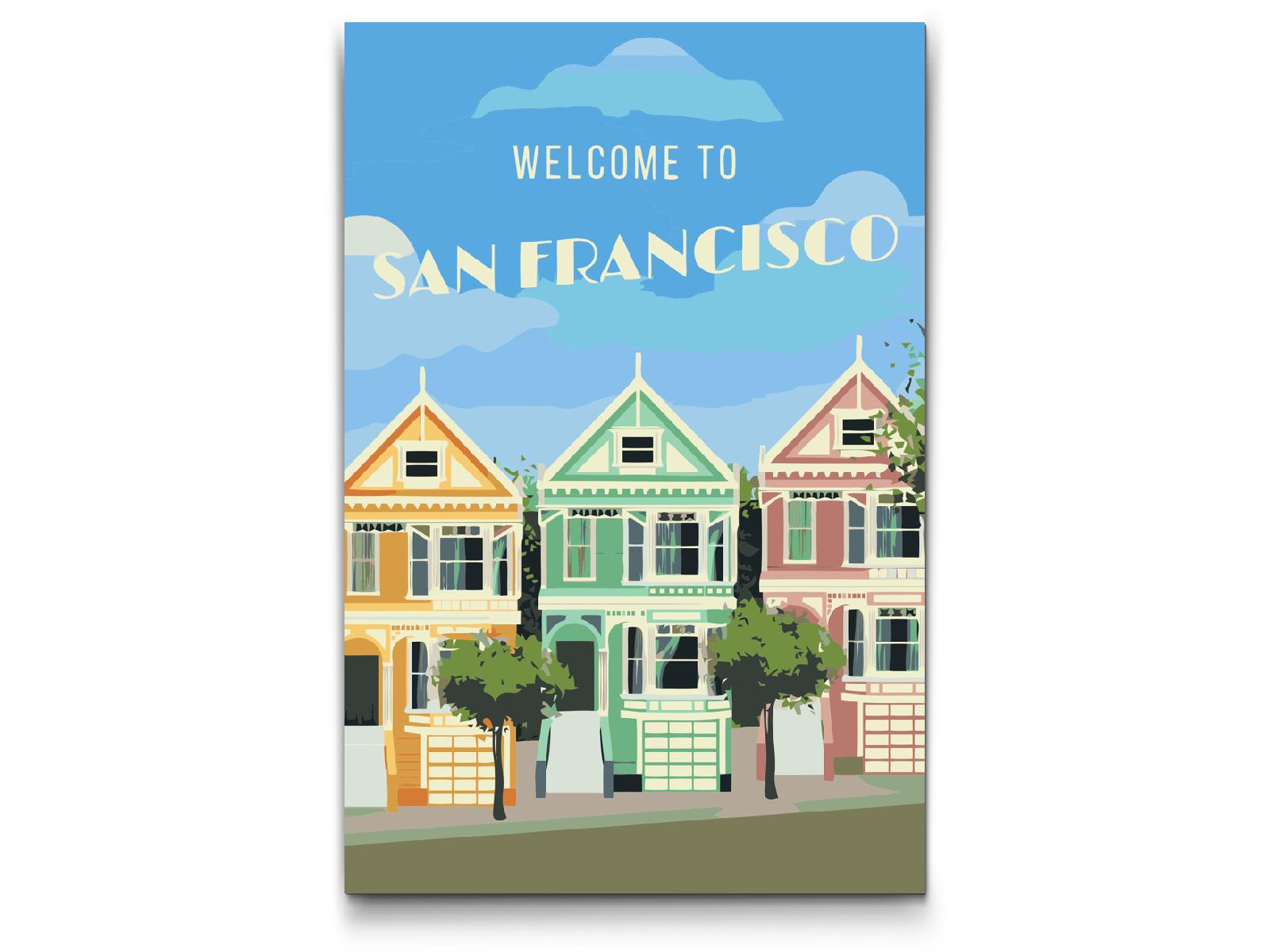 Paint by number - San Francisco, USA 2