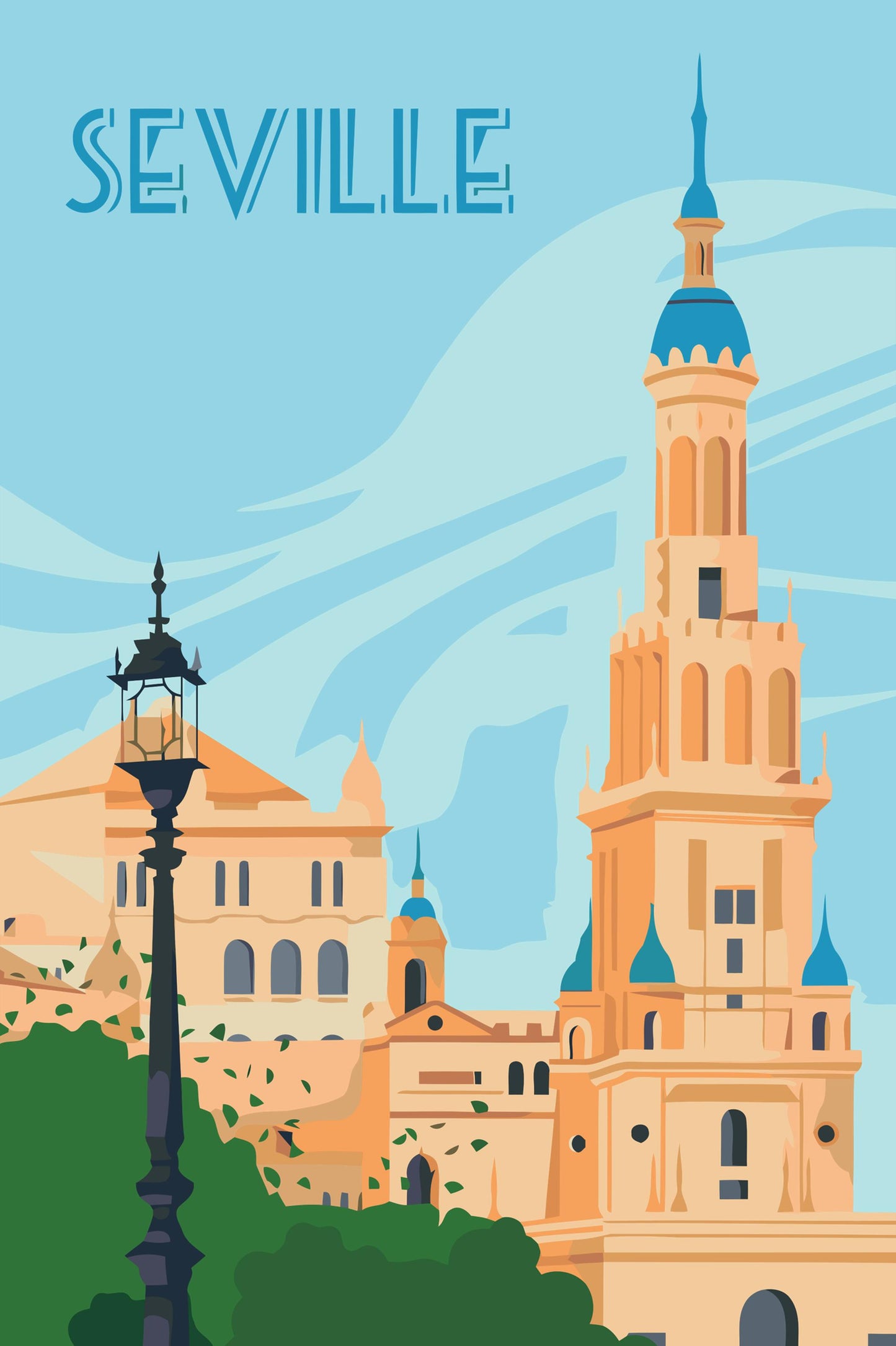 Paint by number - Sevilla, Spanien