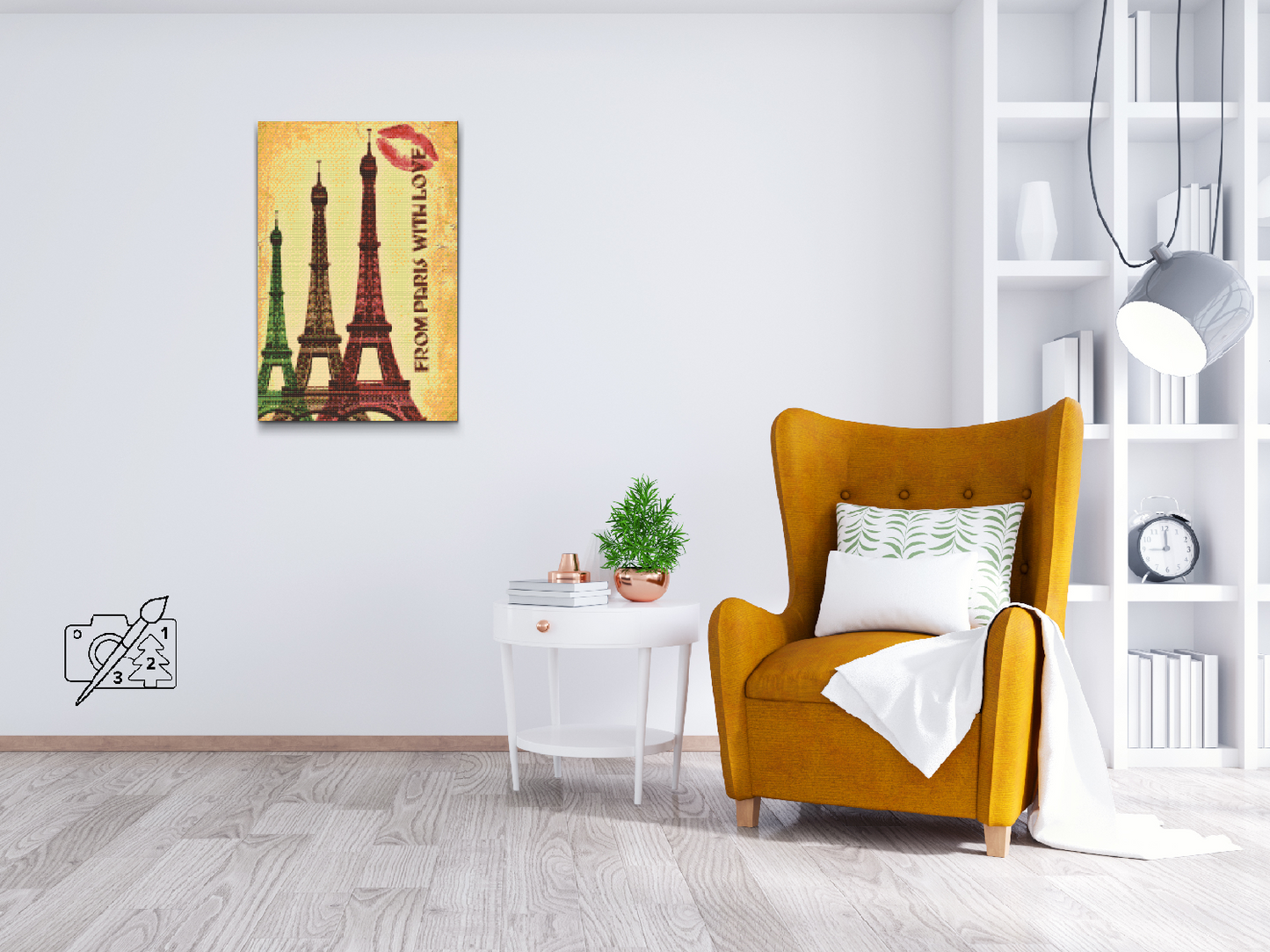 Diamond Paint - Postkort fra Paris