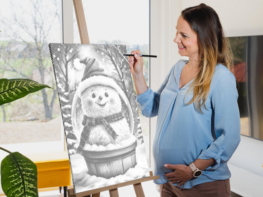 Dotting - Snekugle med en snemand