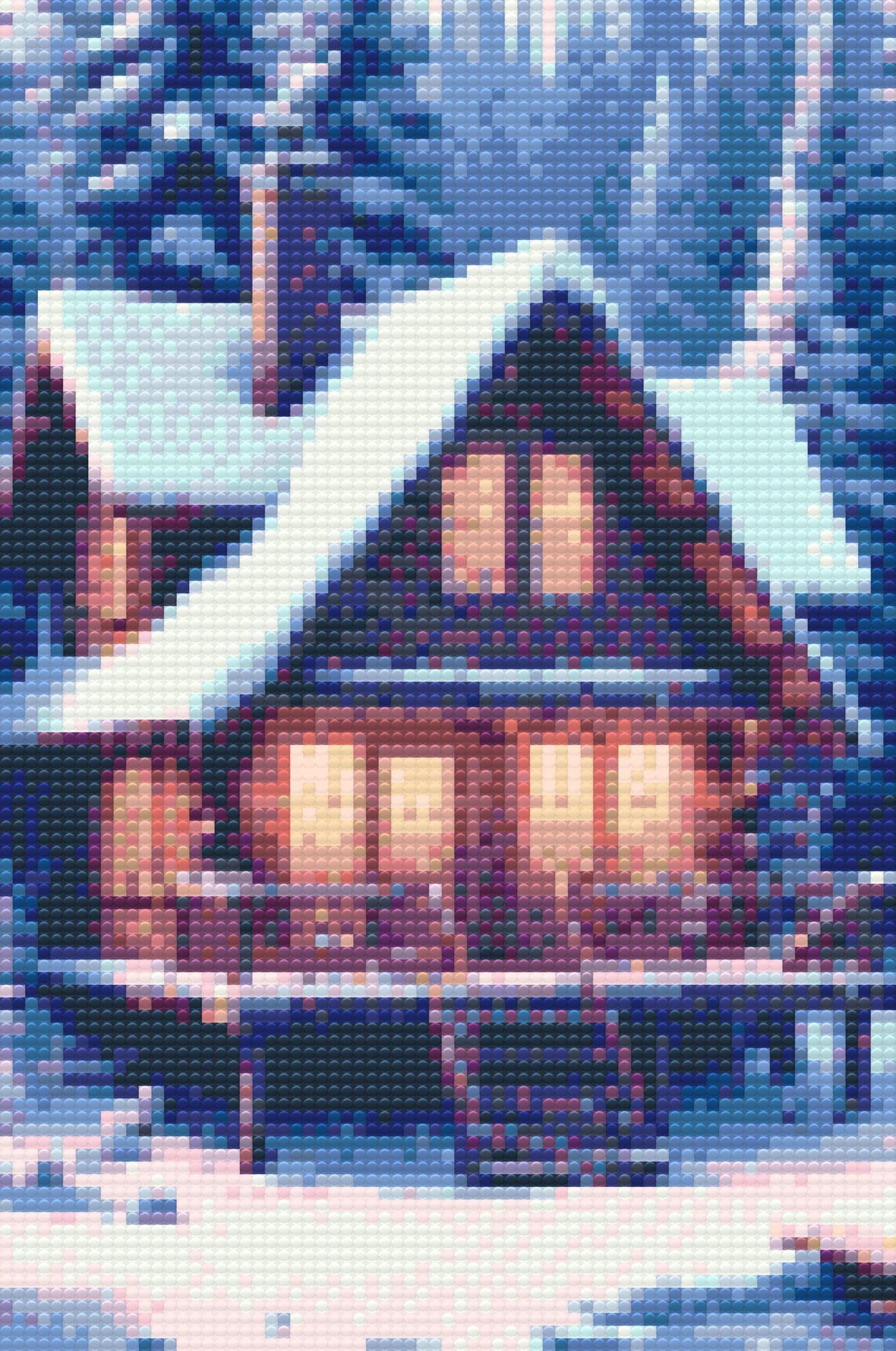 Diamond Paint - Et snedækket hus