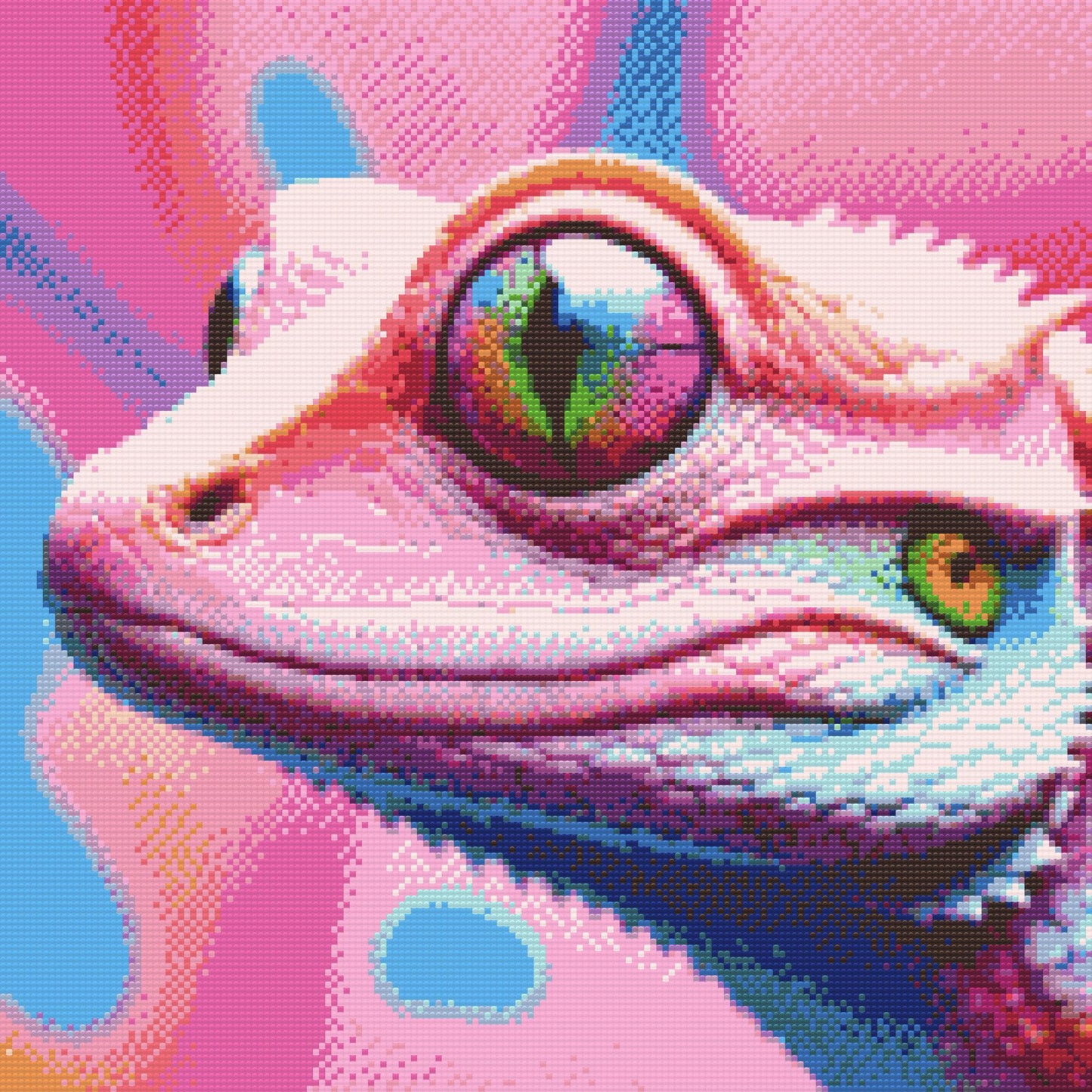 Diamond Paint - Firben i nuancer af pink