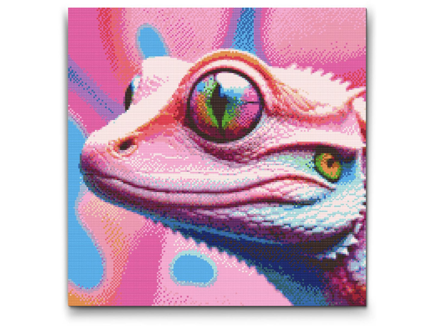 Diamond Paint - Firben i nuancer af pink