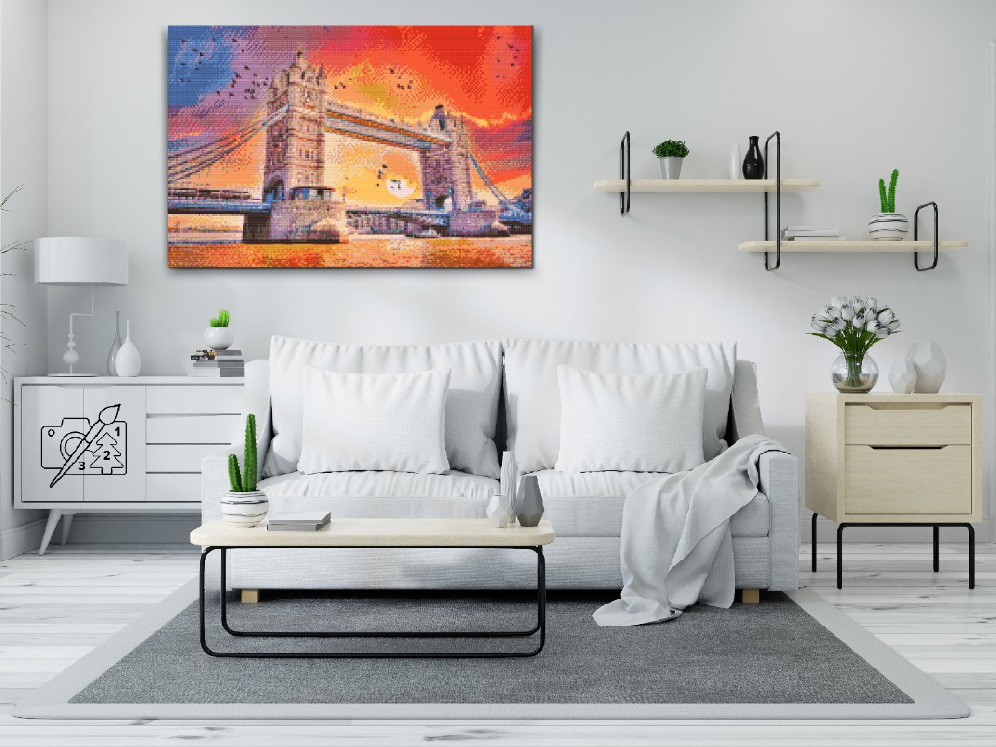 Diamond Paint - London Bridge ved solnedgang