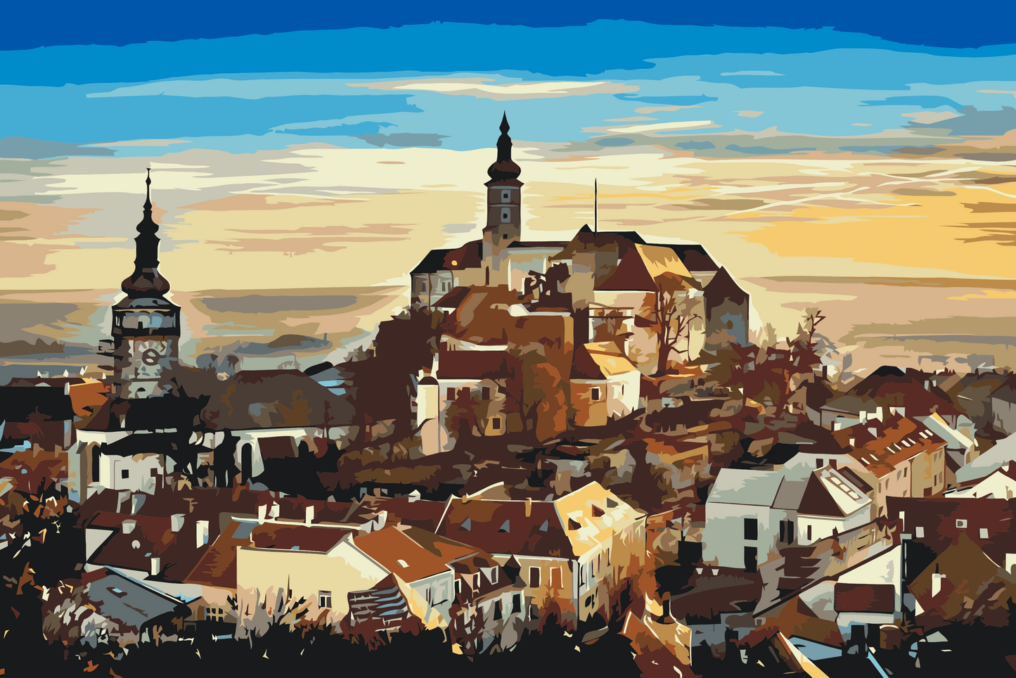 Paint by number - Mikulov, Tjekkiet