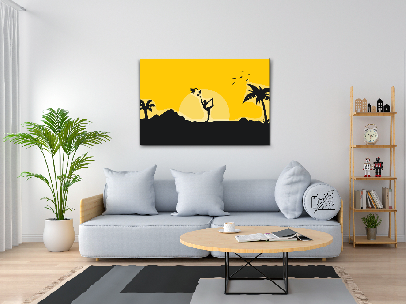 Paint by number - Yoga ved solopgang