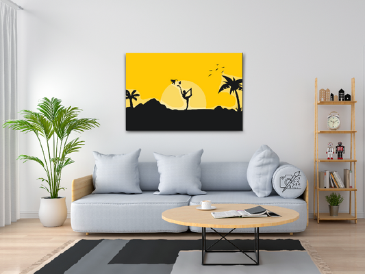 Paint by number - Yoga ved solopgang
