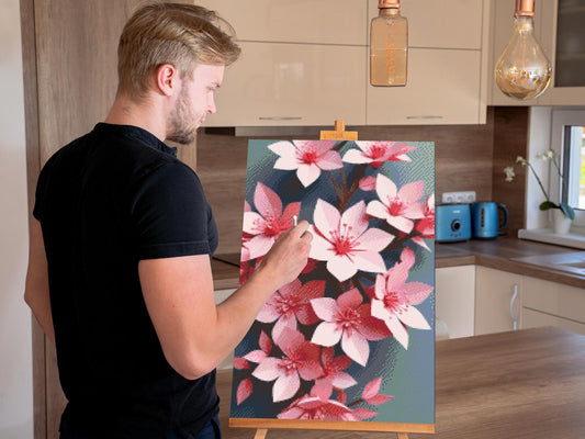 Diamond Paint - Origami-kirsebærblomster