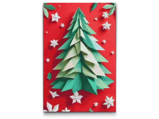 Diamond Paint - Origami-juletræ