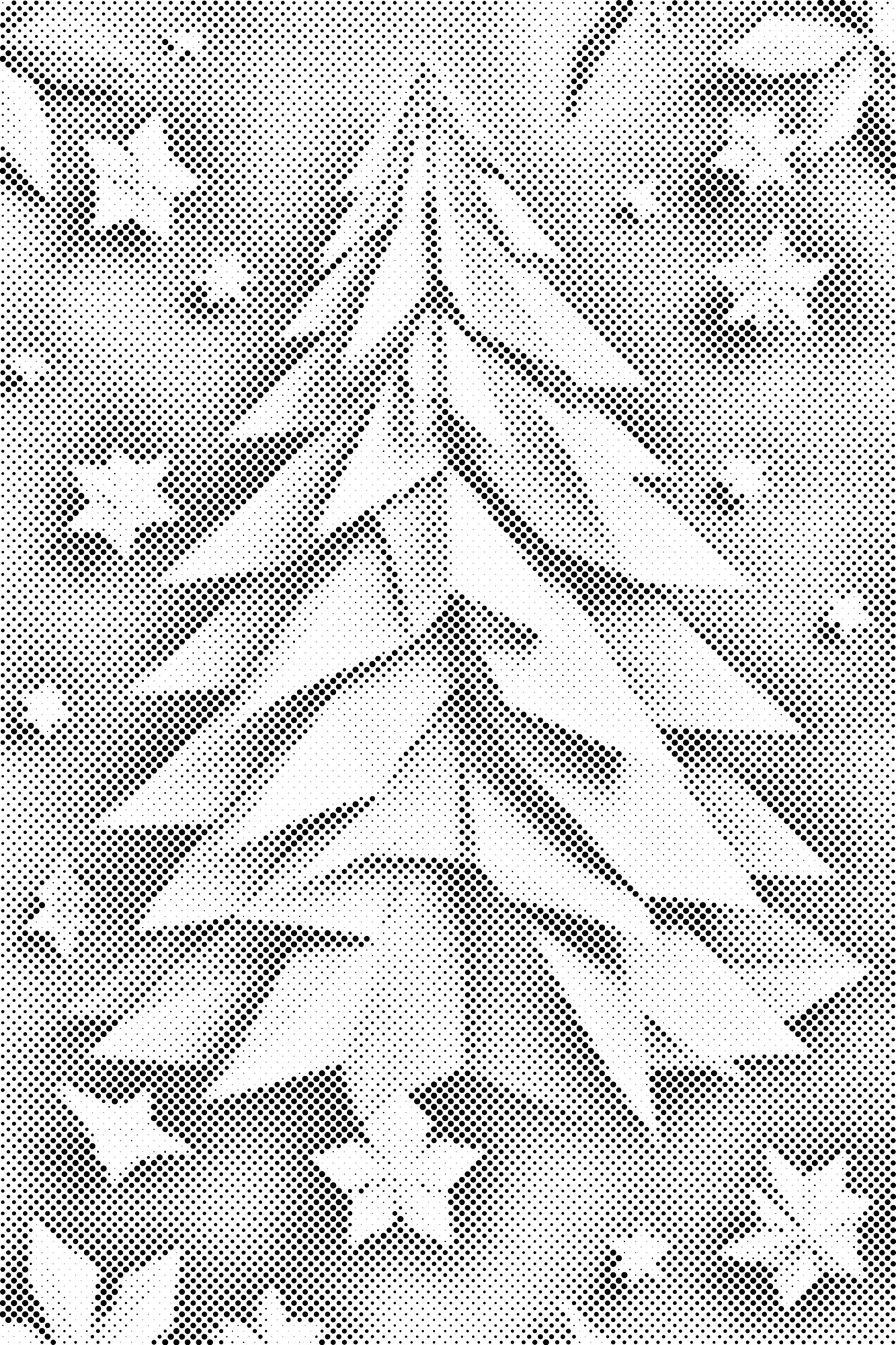 Dotting - Origami-juletræ