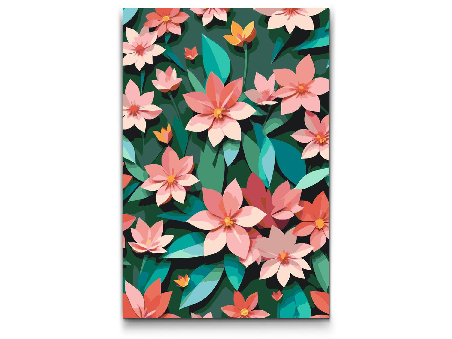 Paint by number - Origamiblomster