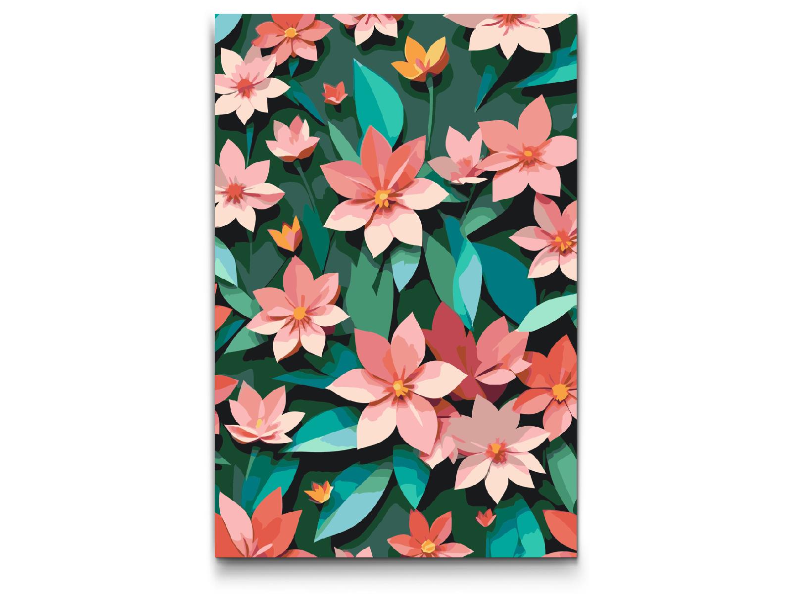 Paint by number - Origamiblomster