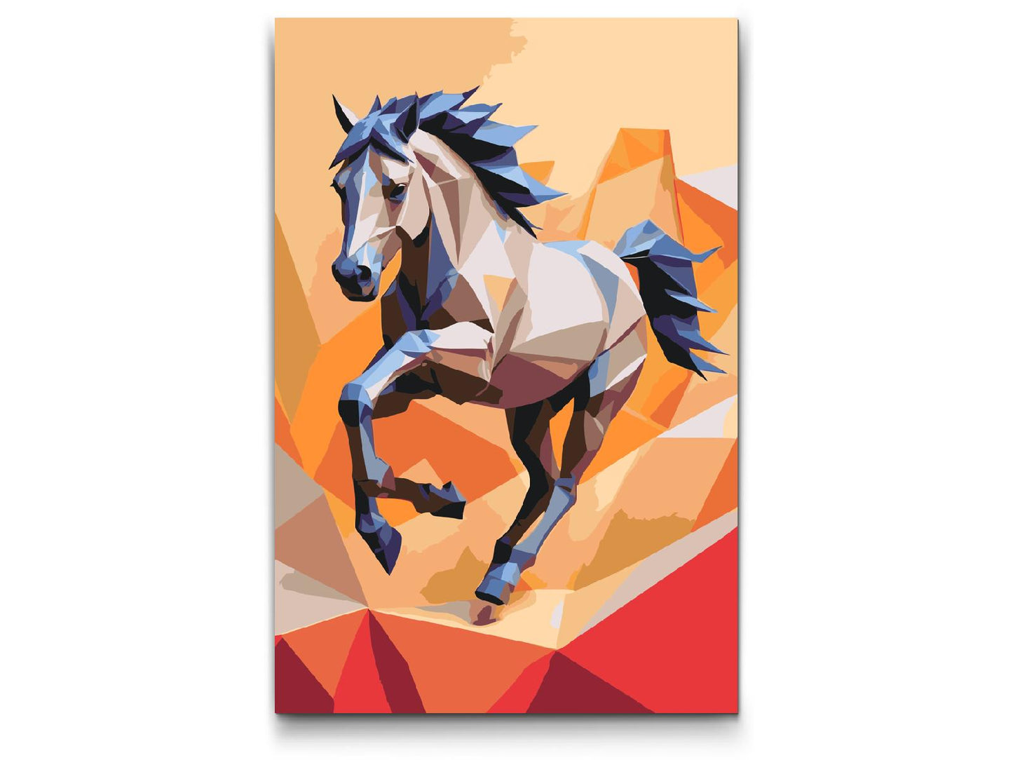 Paint by number - Origami-hesteløb