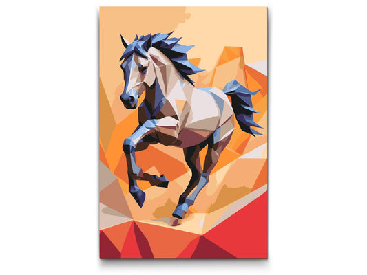 Paint by number - Origami-hesteløb