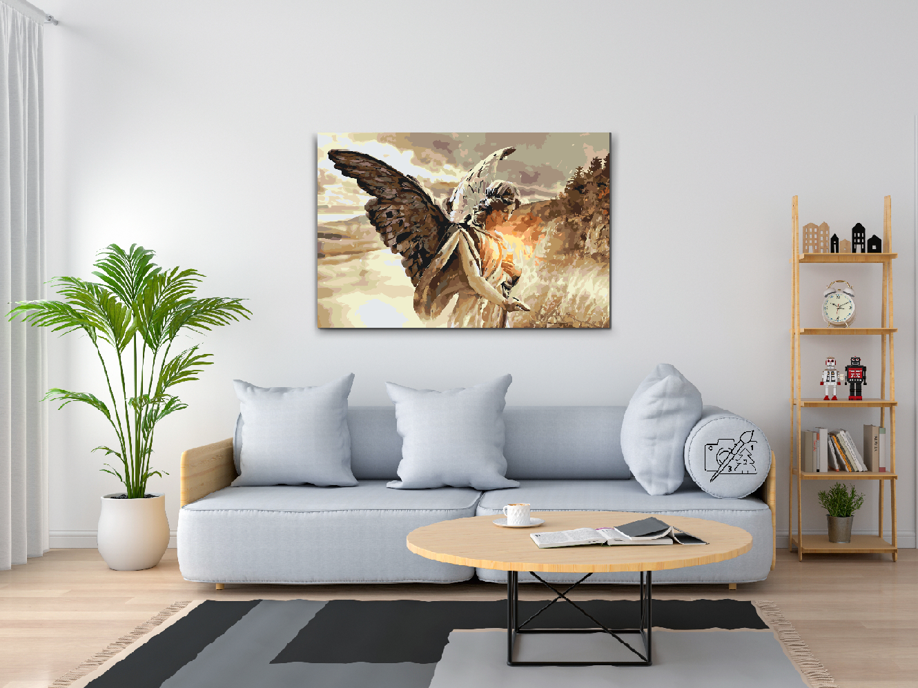 Paint by number - Engel med lys
