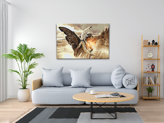 Paint by number - Engel med lys