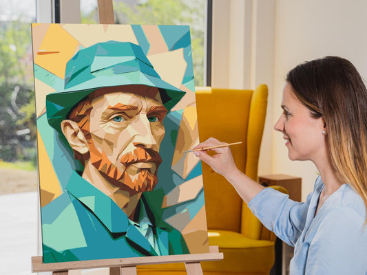 Paint by number - Origami Vincent Van Gogh