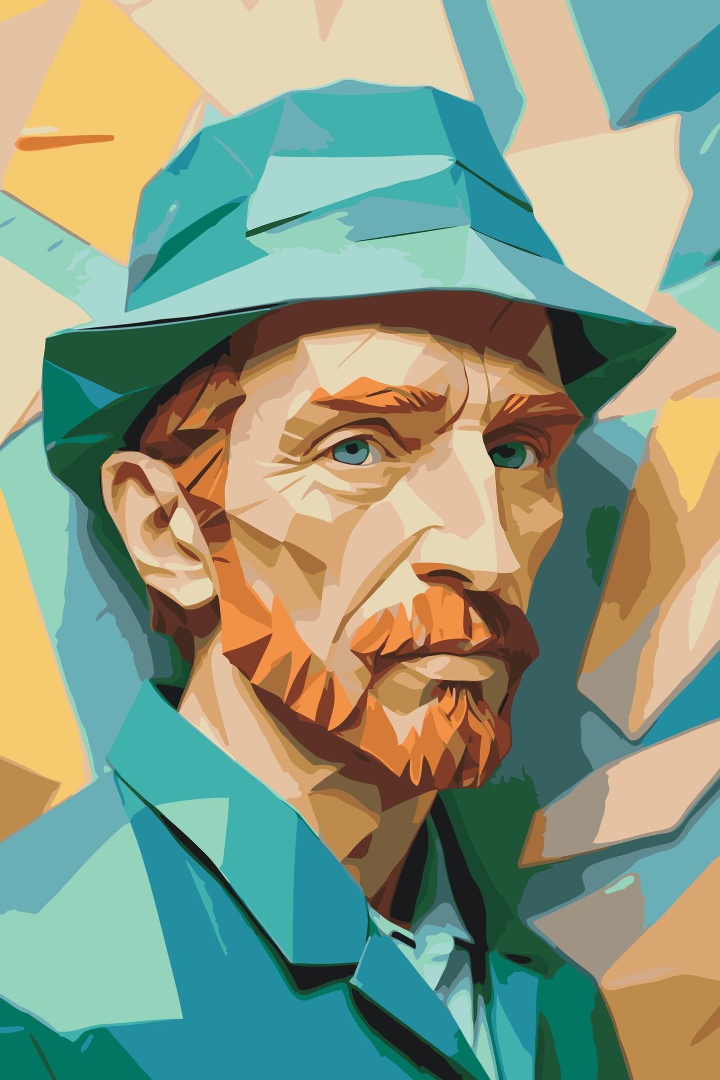 Paint by number - Origami Vincent Van Gogh