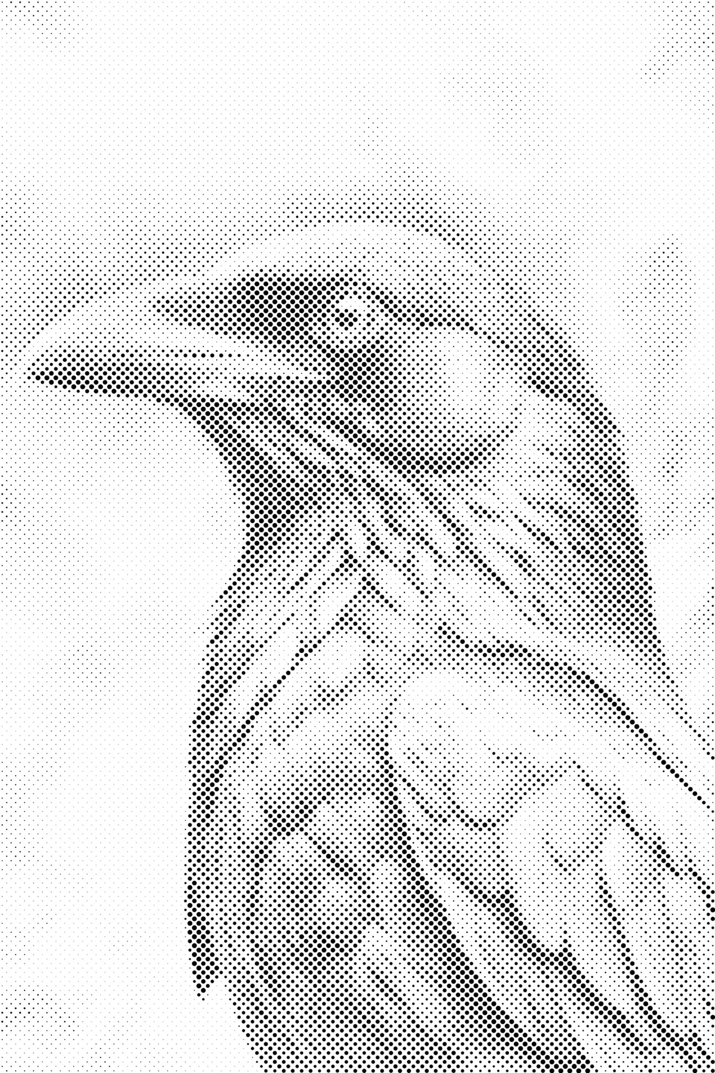 Dotting - Ravn i nuancer af mørk turkis