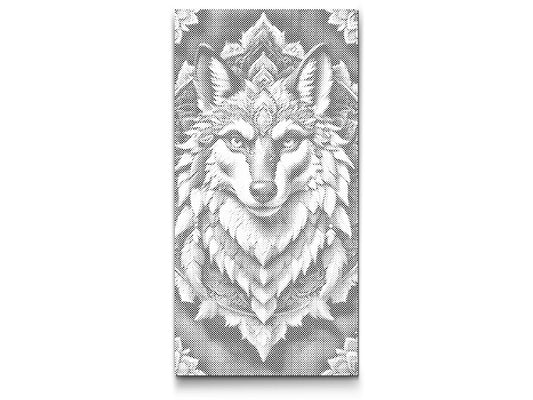 Dotting - Wolf Mandala