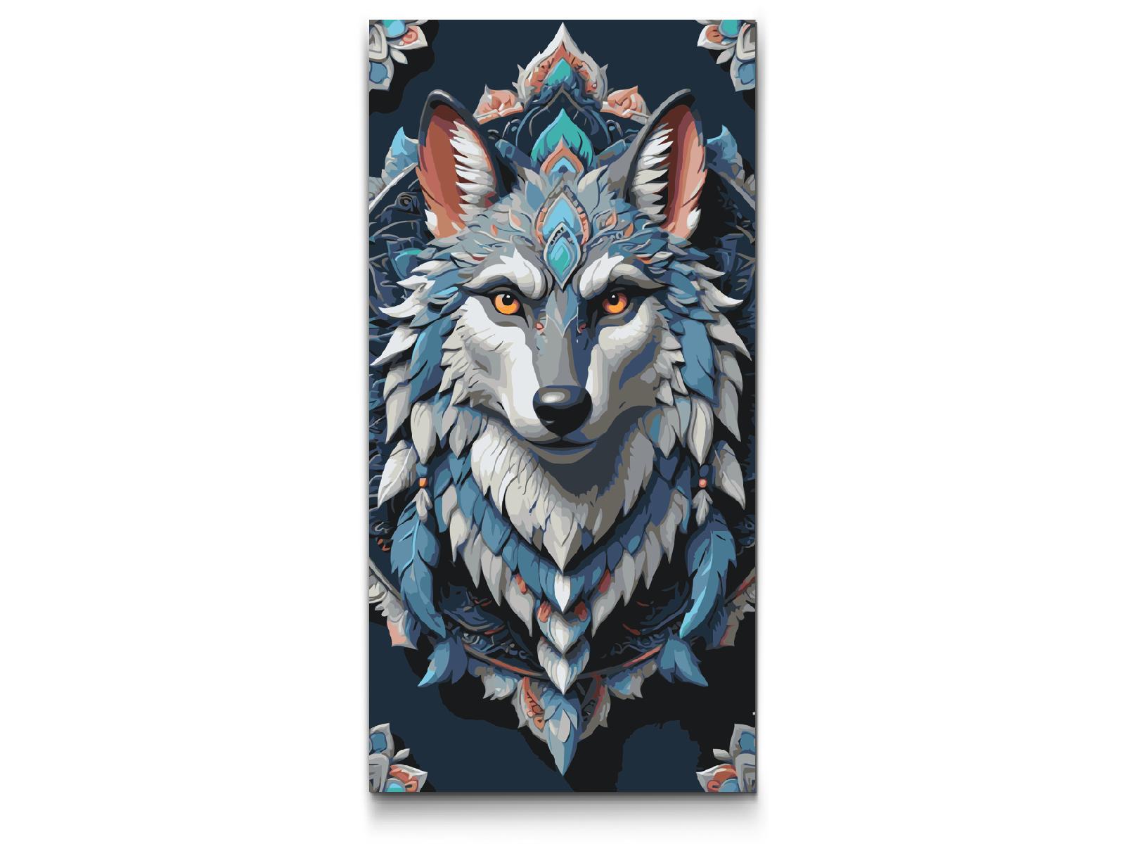 Paint by number - Wolf Mandala