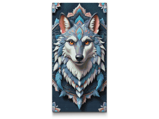 Diamond Paint - Wolf Mandala
