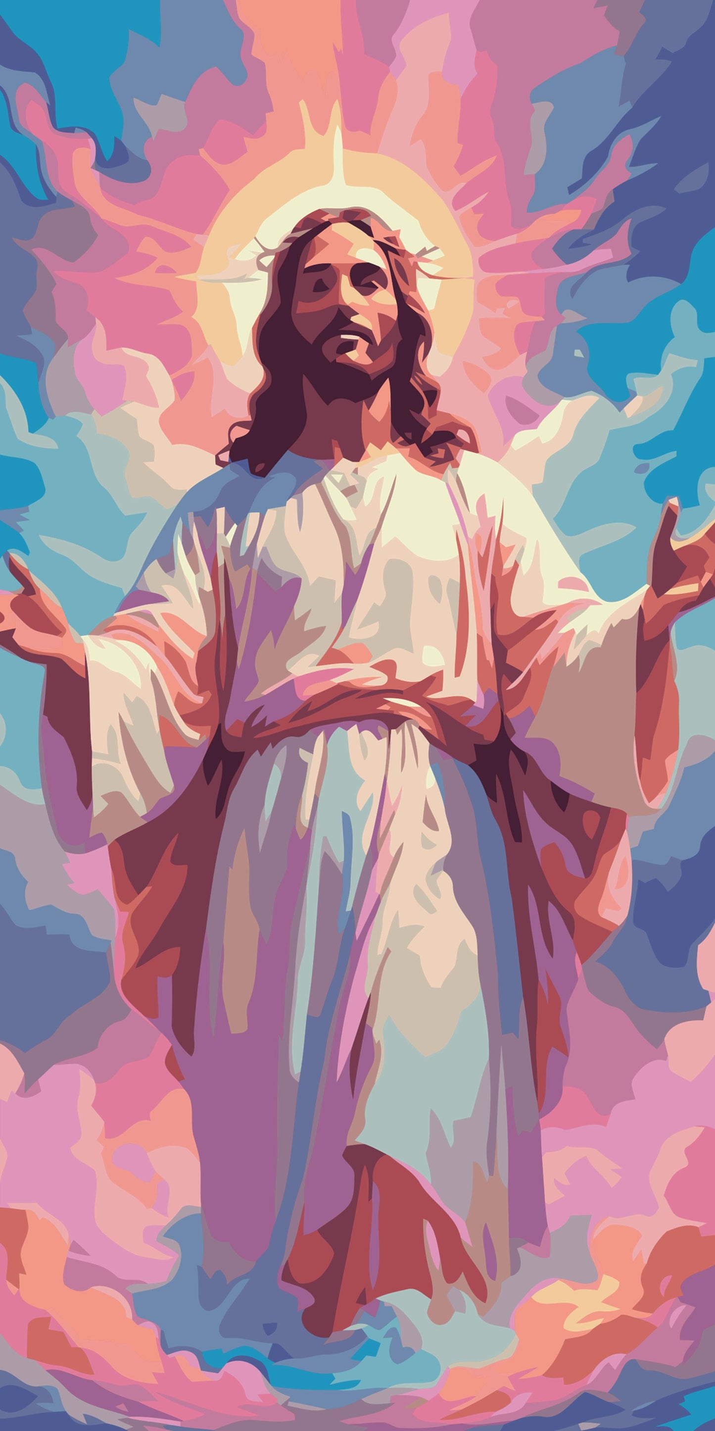 Paint by number - Jesus i himlen