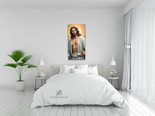 Diamond Paint - Jesus med solen i baggrunden