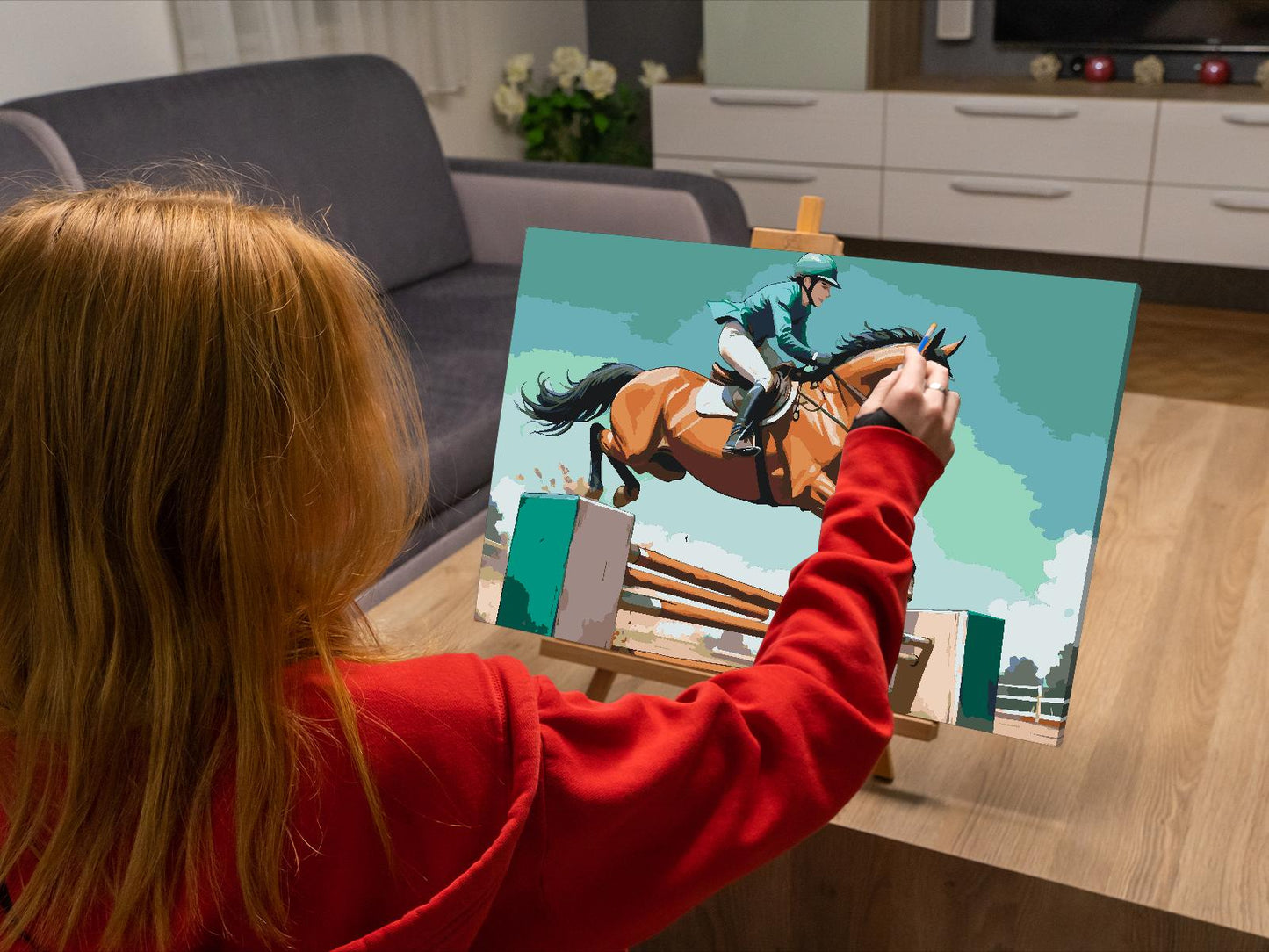 Paint by number - Ridning