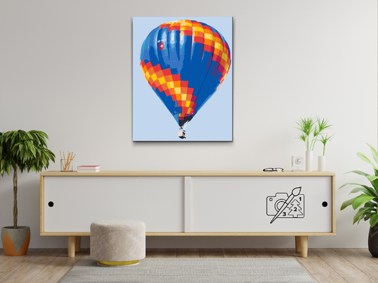 Paint by number - Varmluftballon