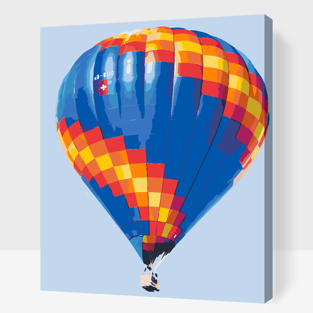 Paint by number - Varmluftballon
