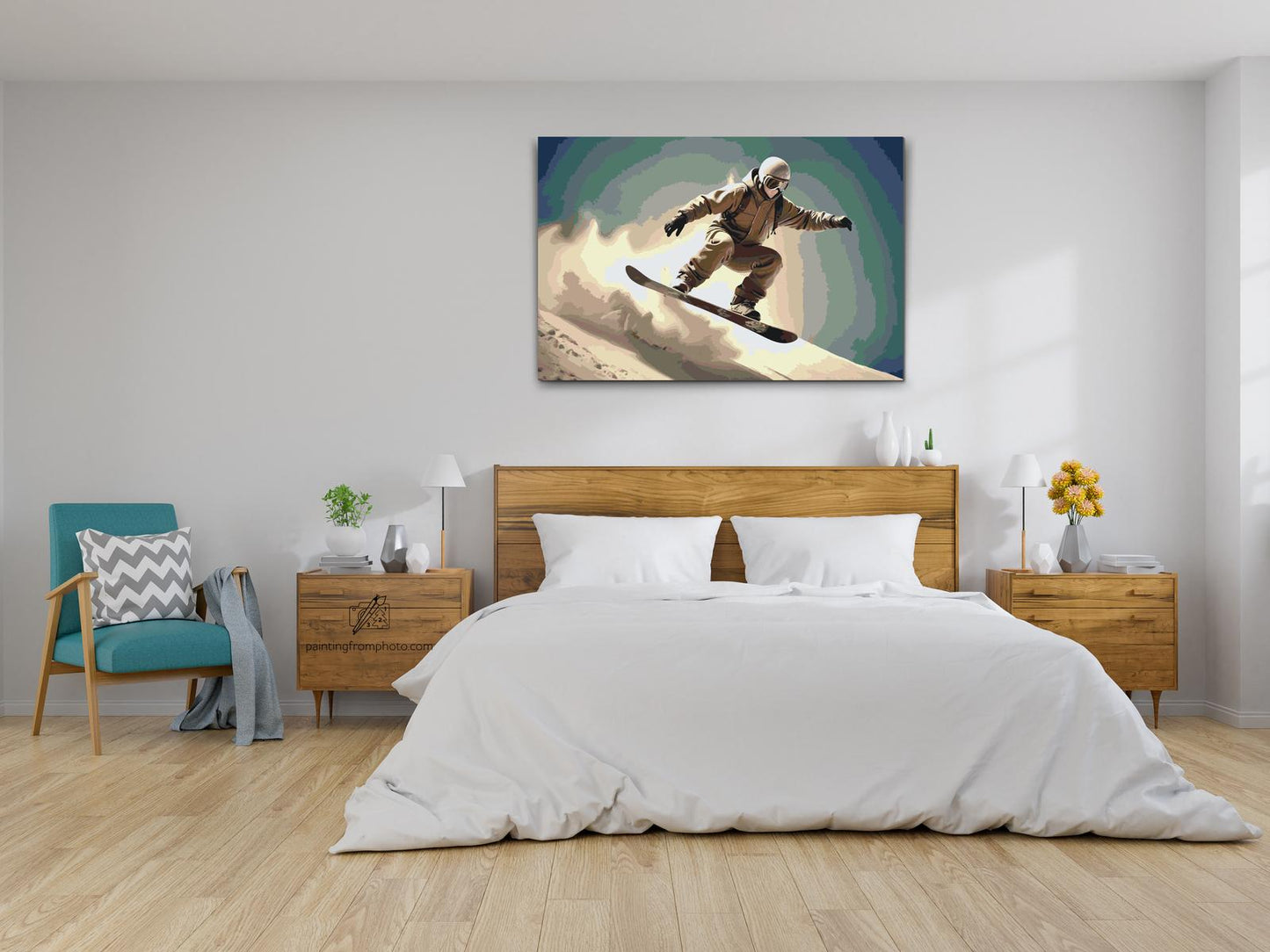 Paint by number - Snowboarder