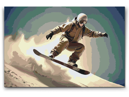 Paint by number - Snowboarder