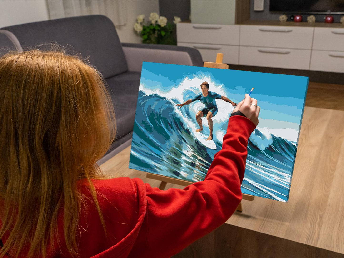 Paint by number - Surfing til søs