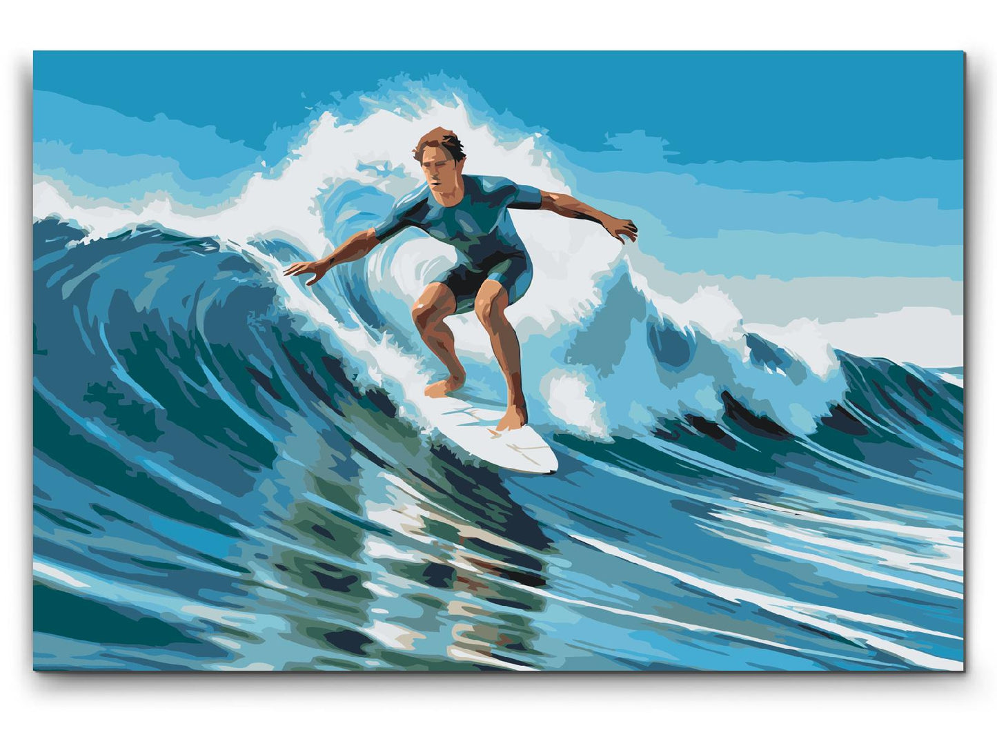Paint by number - Surfing til søs