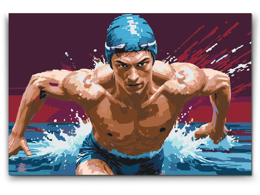 Paint by number - Svømmer