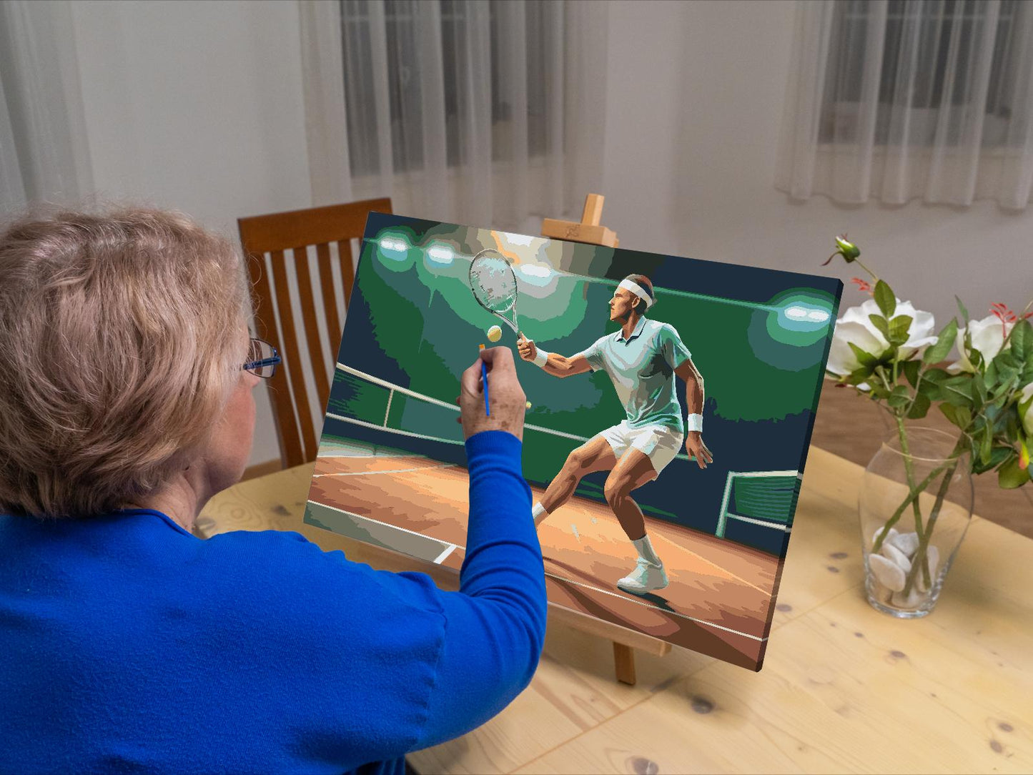 Paint by number - Tennis