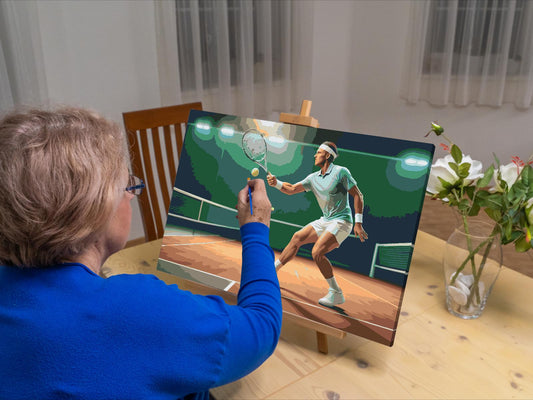 Paint by number - Tennis