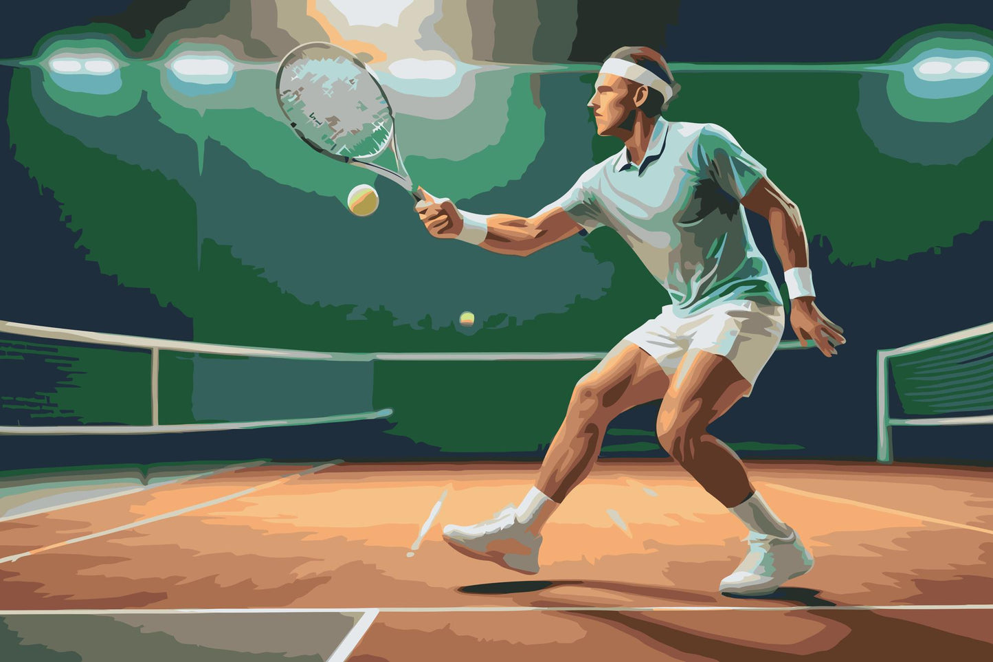 Paint by number - Tennis