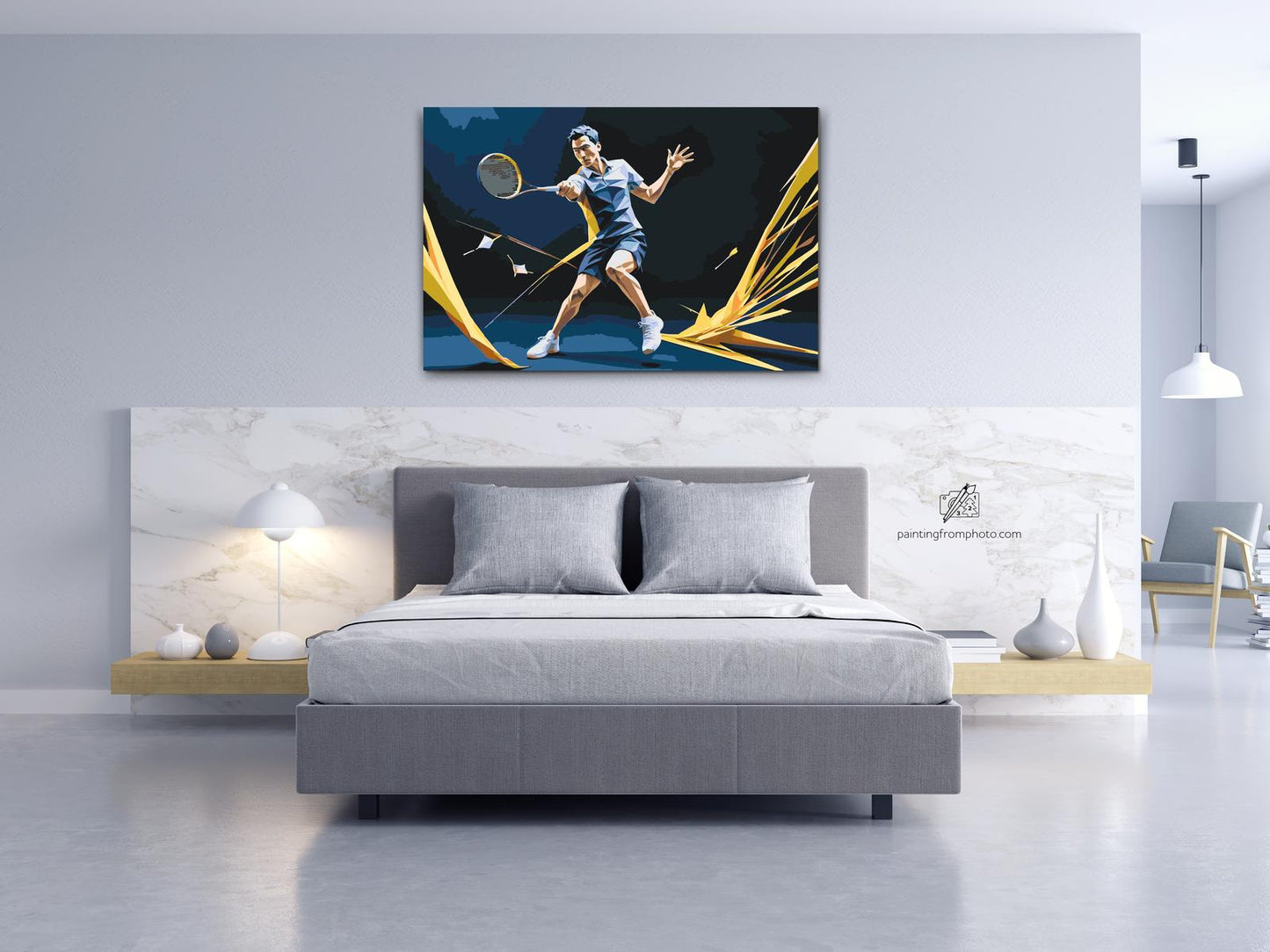 Paint by number - Badminton