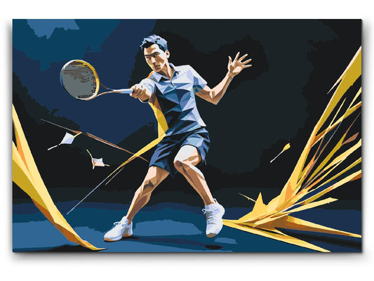 Paint by number - Badminton