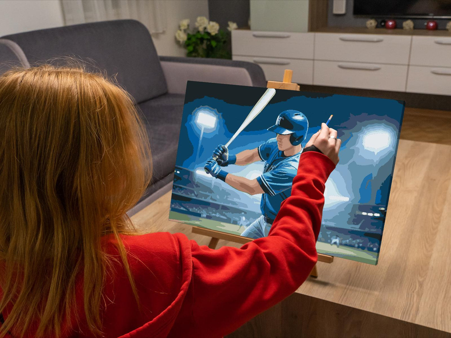 Paint by number - Baseball