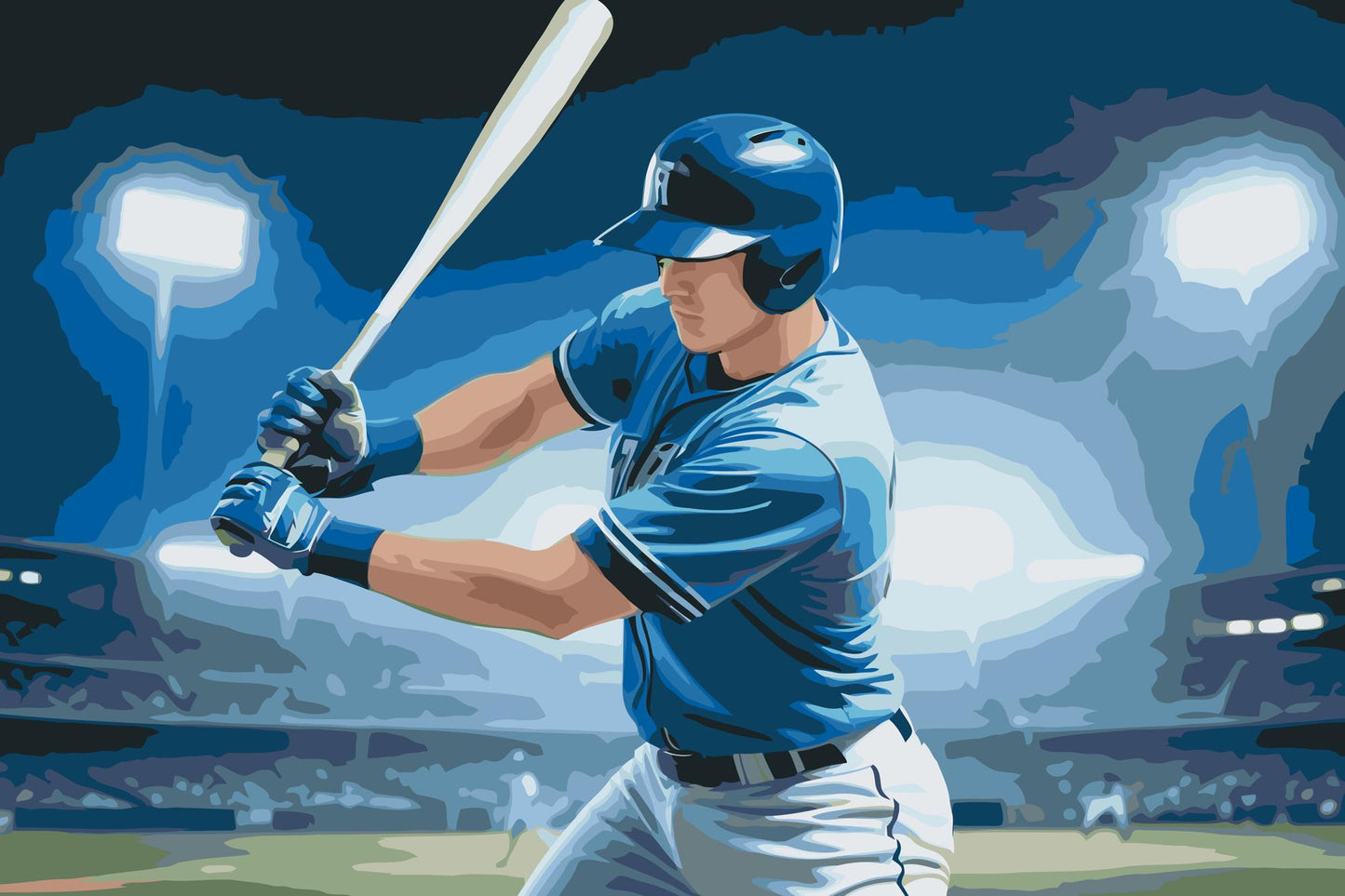 Paint by number - Baseball