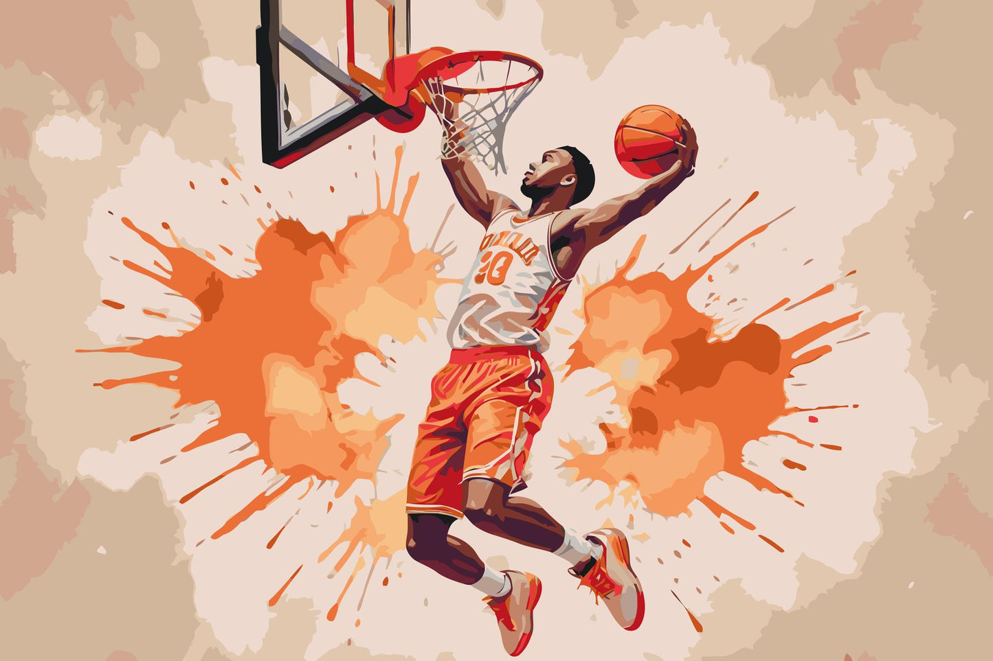 Paint by number - Basketball