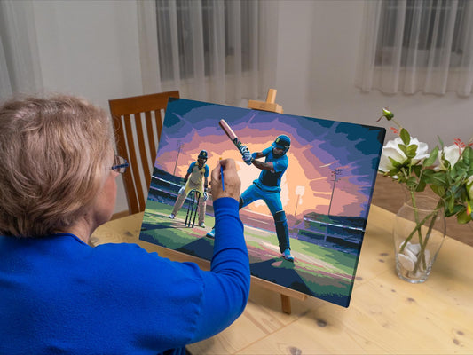 Paint by number - Cricket