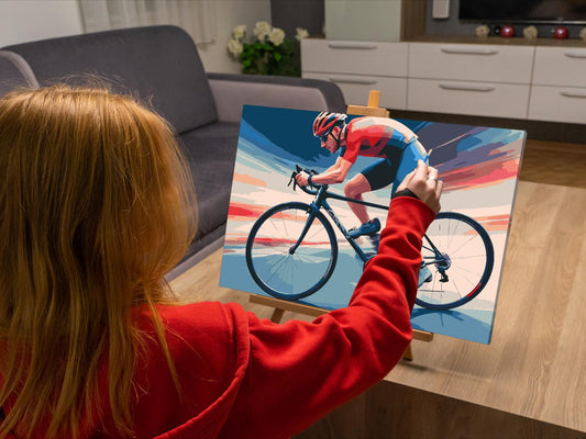 Paint by number - Cyklist