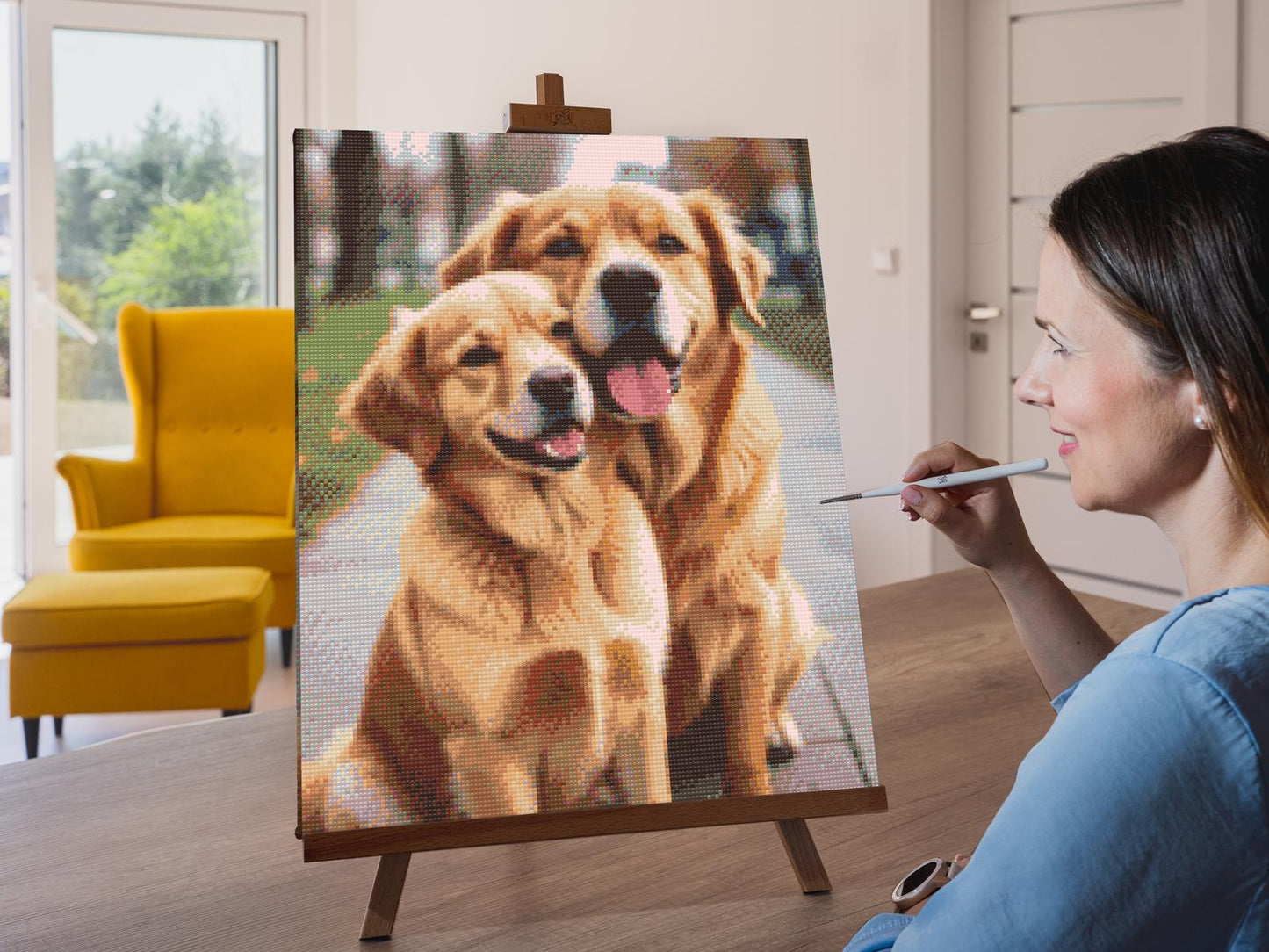 Diamond Paint - Hunde forelskede